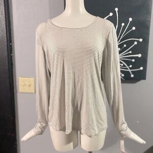 NWT | Talbots Stripes Long Sleeve Therma Warmth Sz L